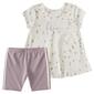 Toddler Girl adidas&#174; Pleated A-Line Heart Top & Bike Shorts Set - image 2