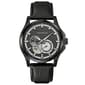 Mens Caravelle Skeleton Dial Leather Strap Watch - 45A153 - image 1