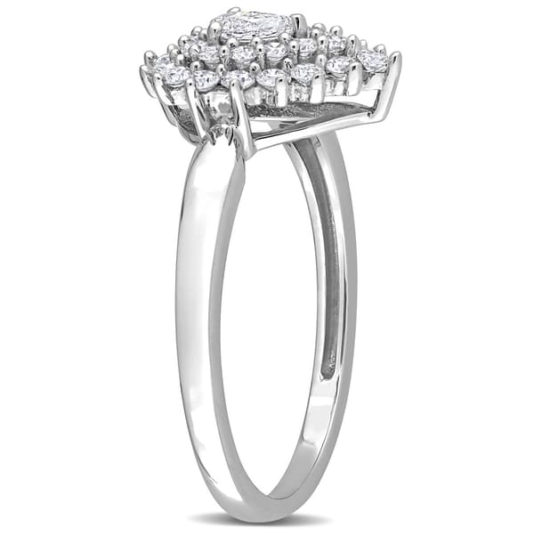 Diamond Classics™ 14kt. White Gold 1/2ctw. Diamond Teardrop Ring
