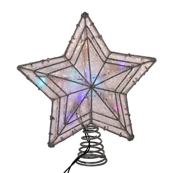 Kurt Adler UL 10-Light LED Color-Changing Star Treetop