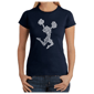 Womens LA Pop Art Cheer - Word Art T-Shirt - image 1
