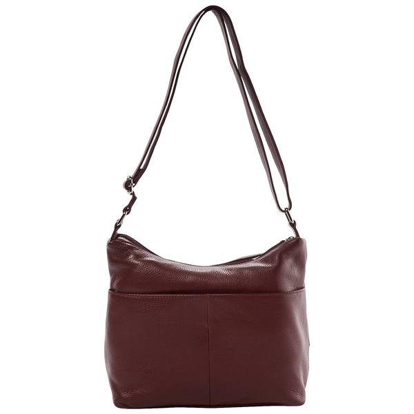 Great American Leatherworks Paneled Collage Hobo Crossbody