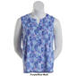 Plus Size Napa Valley Florida Keys Floral Pleat Sleeveless Henley - image 4