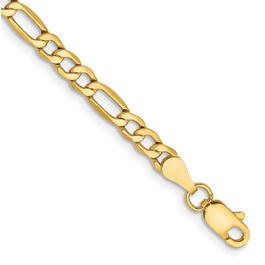 Gold Classics&#40;tm&#41; 10kt. Yellow Gold Figaro Chain Bracelet