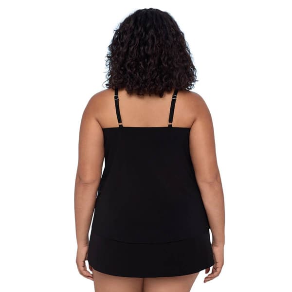Plus Size Swimshaper Going Places Abstract Tankini Swim Top