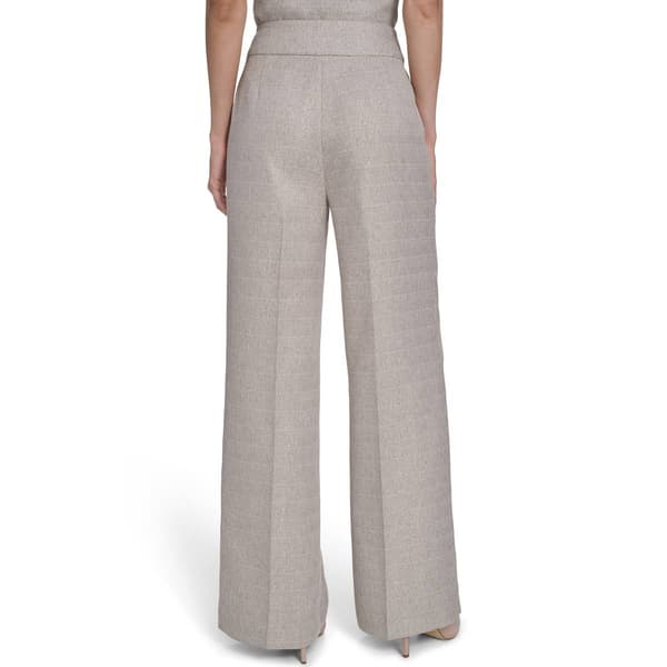 Womens Calvin Klein Textured Wide Leg Dress Pants