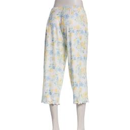 Petite Jessica Simpson Floral Citrus Lettuce Edge Pajama Capris