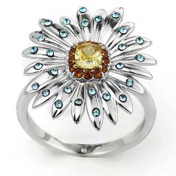 Ashley Cooper(tm) Silver-Tone Daisy Statement Ring