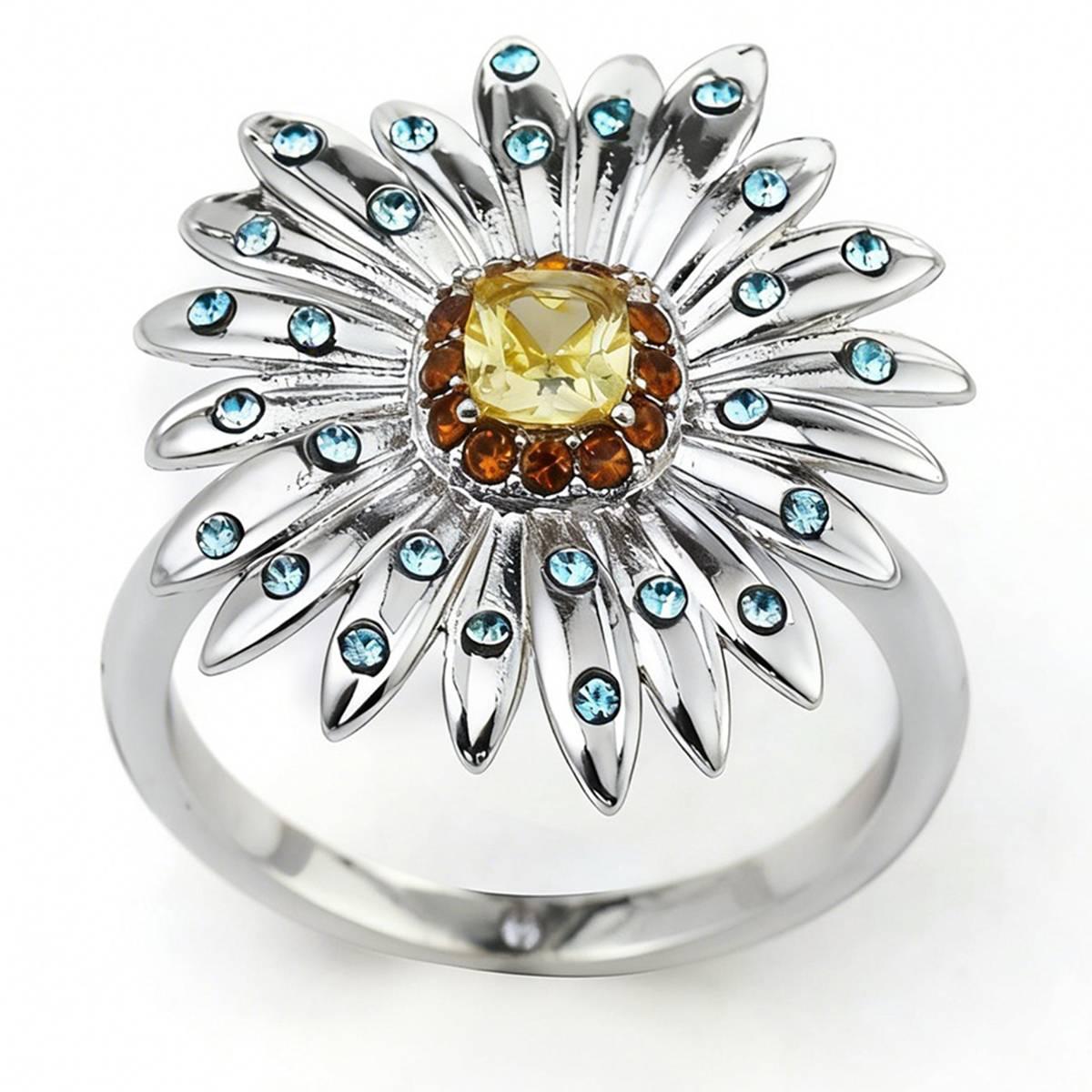 Ashley Cooper(tm) Silver-Tone Daisy Statement Ring