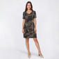 Petite Connected Apparel Tiered Patchwork Sheath Dress - image 1