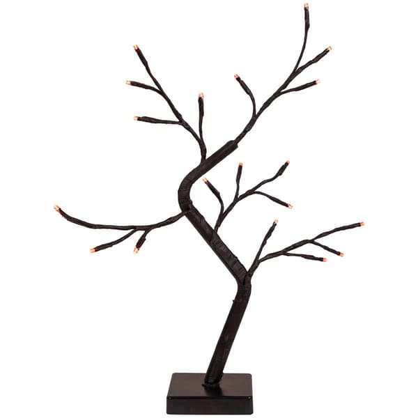 Northlight Seasonal 15in. LED Black Weeping Halloween Twig Tree - image 