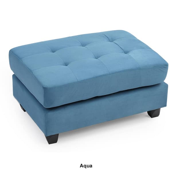 Passion Furniture Malone Tufted Ottoman