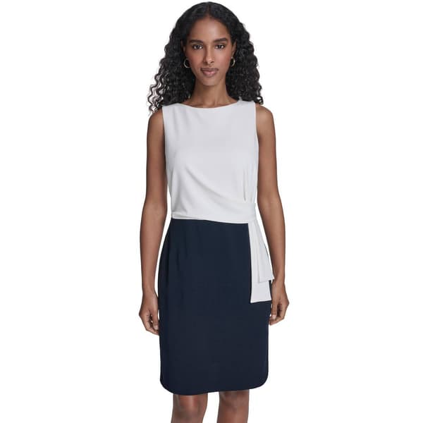 Womens Tommy Hilfiger Sleeveless Color Block Sheath Dress - image 