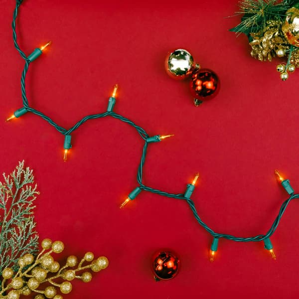 Northlight Seasonal 100ct. Green Wire Yellow Christmas Lights