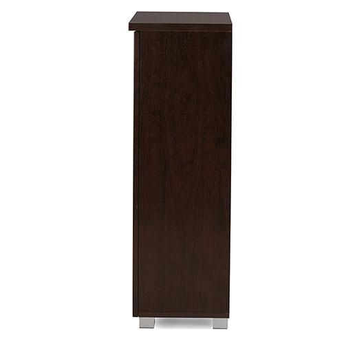 Baxton Studio Adalwin 2 Door Shoe Storage Cabinet