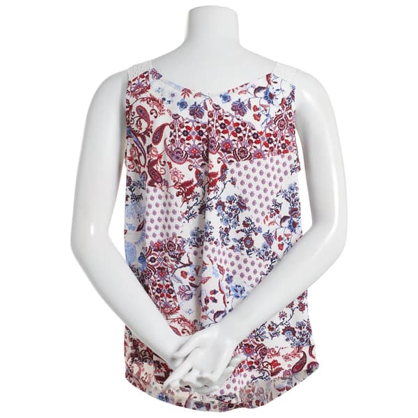 Plus Size Absolutely Famous Hanky Hem Suzani Tank Top