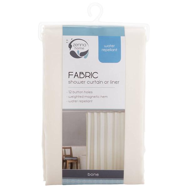 Zenna Home Fabric Shower Curtain Liner - image 