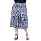 Plus Size 24/7 Comfort Apparel Geometric Elastic Waist Midi Skirt - image 1