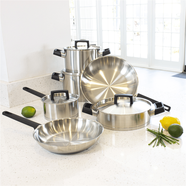 BergHOFF Ron Stainless Steel 6.8qt. Covered Stockpot