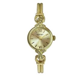 Womens Ellen Tracy 24mm Yellow Bangle Bracelet Watch - ET5468GD
