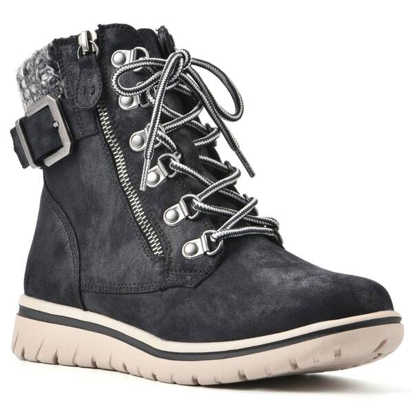 Womens Cliffs by White Mountain Hearty Lace-Up Ankle Boots - image 