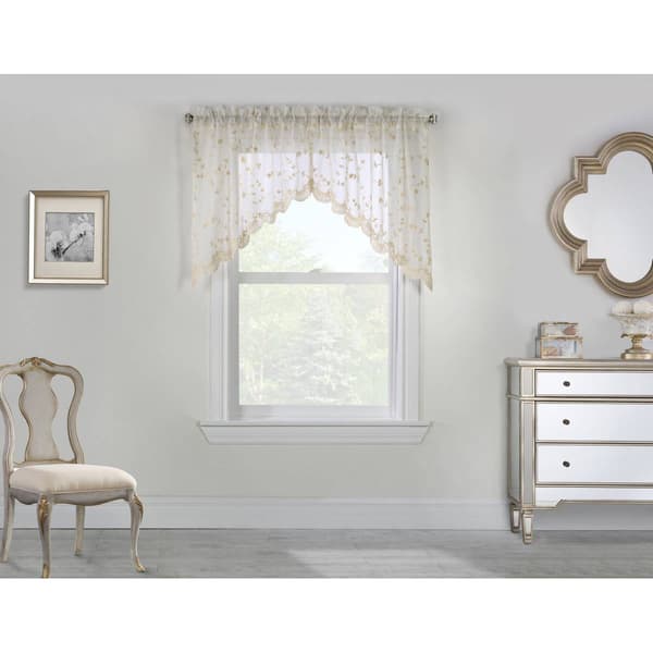 Habitat Grandeur Swag Window Valance Set - 80x36 - image 