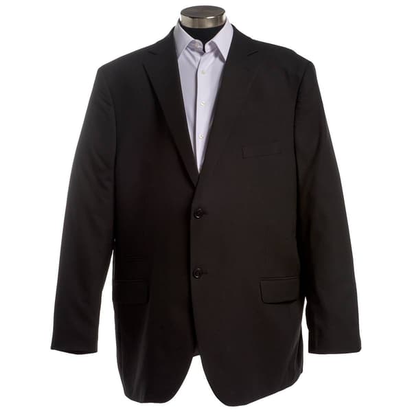 Mens Big & Tall Steve Harvey Birdseye Jacket - Black - image 
