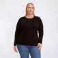 Plus Size Preswick & Moore® Long Sleeve Cable Button Cardigan - image 2
