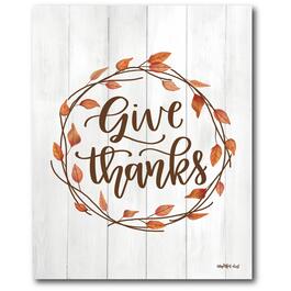 Courtside Market Give Thanks Wall Art - 16x20