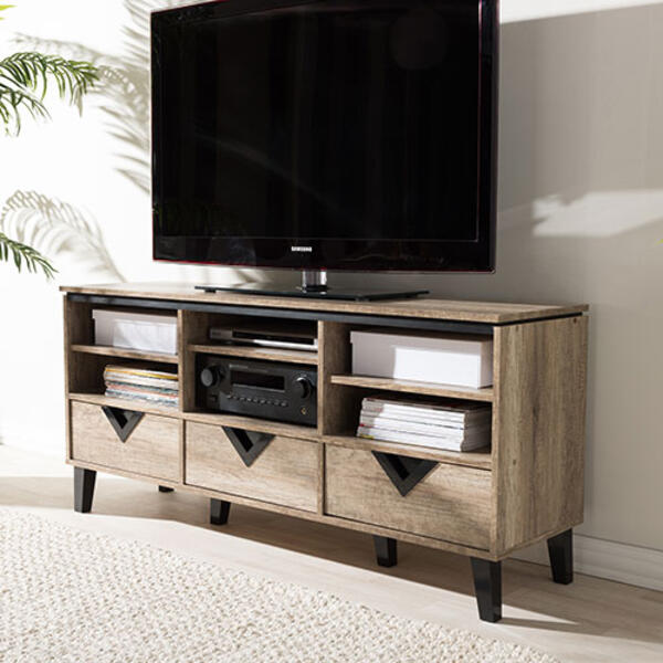 Baxton Studio Wales Modern & Contemporary 55in. TV Stand - image 