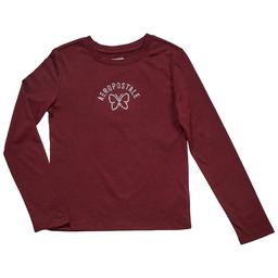 Girls (7-16) Aeropostale Long Sleeve Rhinestone Butterfly Tee