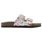 Womens White Mountain Helga Floral Slide Footbed Sandals - image 2