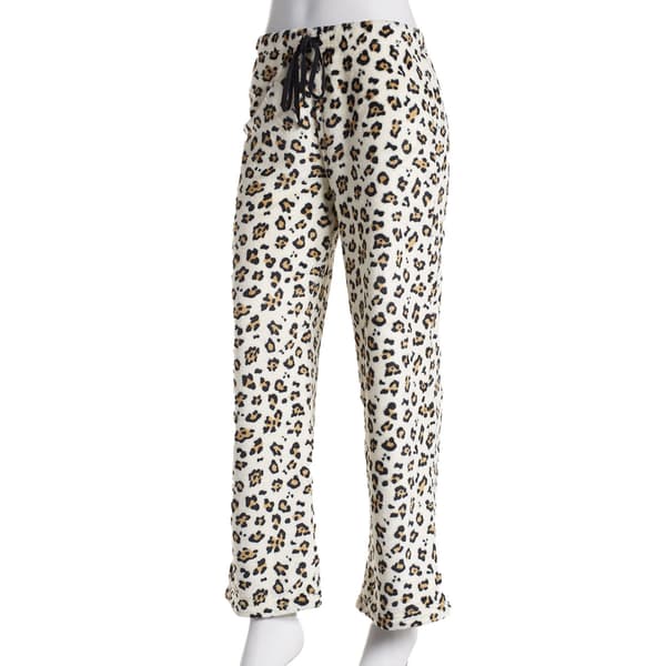 Womens MUK LUKS&#40;R&#41; Leopard Plush Pajama Pants - image 