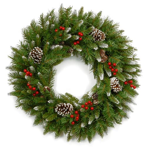 National Tree 24 in. Frosted Berry Wreath - image 