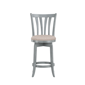 HH2 Home Savana Blue Wood Swivel Counter Height Stool - image 3