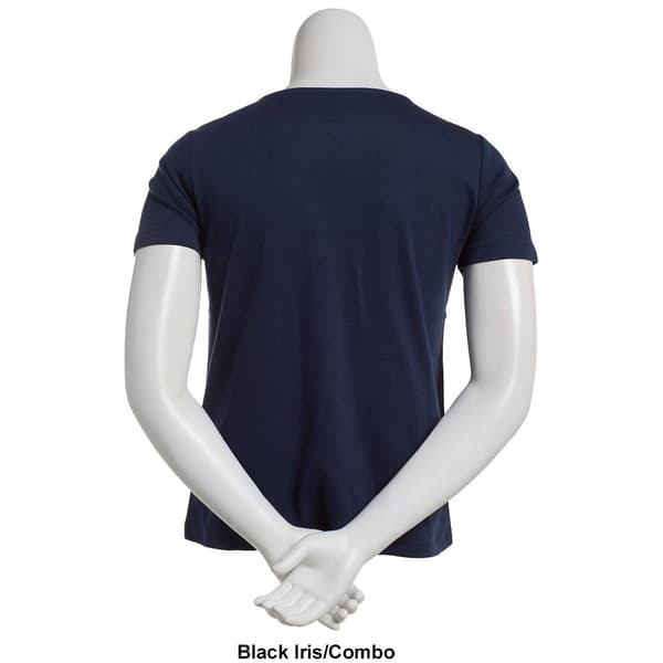 Plus Size Hasting & Smith Short Sleeve Watercolor Tee