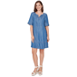 Plus Size Ruby Rd. Set Sail Lace-Up Tencel(Tm) Tipped Dress - image 1