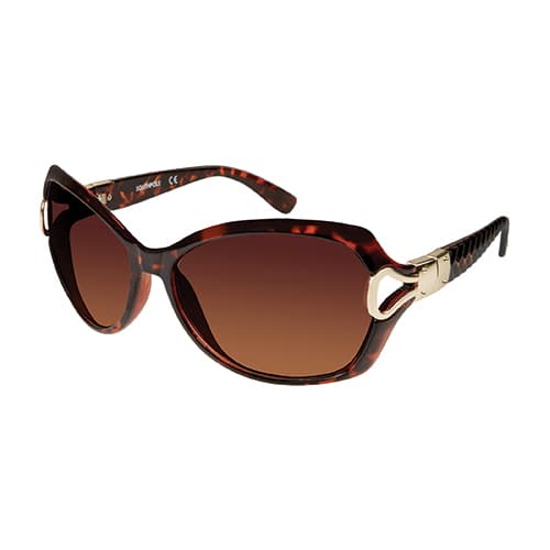 Womens SOUTHPOLE Oversize Metal Glam Sunglasses