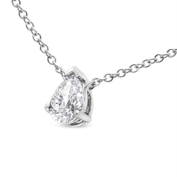 Haus of Brilliance 1/2ctw. Pear Lab Grown Diamond Pendant