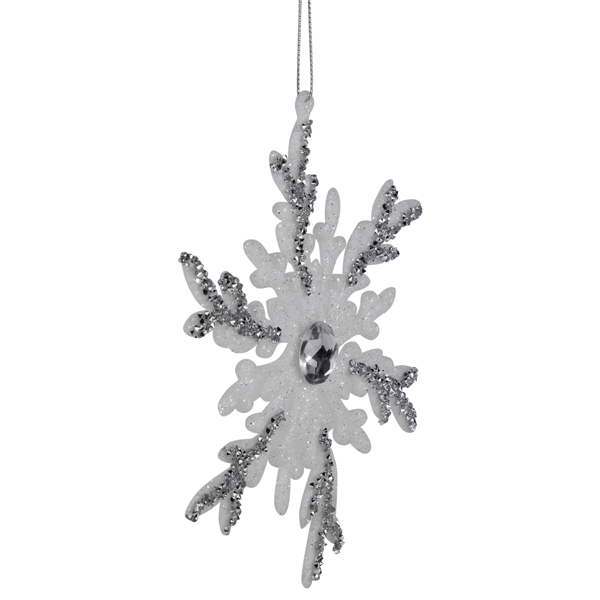 Northlight 4ct. Glitter Snowflakes Christmas Ornaments