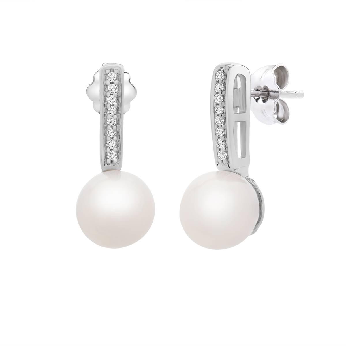 Gemstone Classics™ Sterling Silver Pearl & Sapphire Drop...