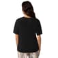 Plus Size HUE® Short Sleeve Cotton Candied Boxy Tee - image 3