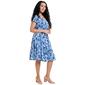 Plus Size Sami & Jo Short Sleeve Abstract A-Line Dress - image 4
