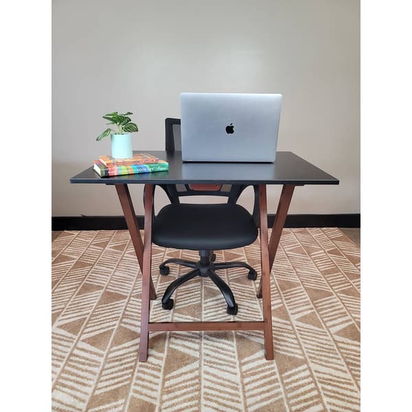 eccostyle&#8482; Solid Bamboo Frame Folding Desk