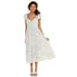 Juniors Trixxi Floral Flutter Sleeve Double Bow Tier Midi Dress - image 2
