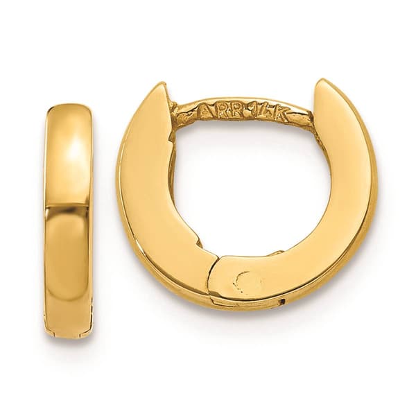 Gold Classics(tm) 14kt. Yellow Gold Polished Hoop Earrings - image 