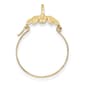 Gold Classics(tm) 14k. Polished Floral Charm Holder - image 1