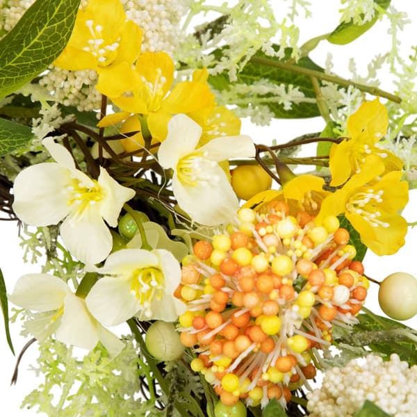 Northlight Seasonal Artificial Berries & Thistle Spring Wreath