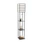 Lalia Home 1 Light Metal Etagere Floor Lamp w/Shelves & Shade - image 2