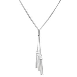 Napier Sparkling Chains Silver-Tone Pendant Necklace